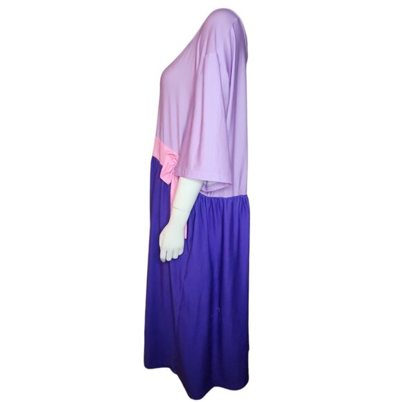 Enchanted Dress Shop Womens Plus Size 4XL Purple Pink Princess Bounding Pullover - Picture 2 of 7